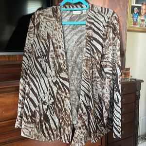 Chicos    Size 1 Excellent condition Dark Brown / Tan/Light Gray